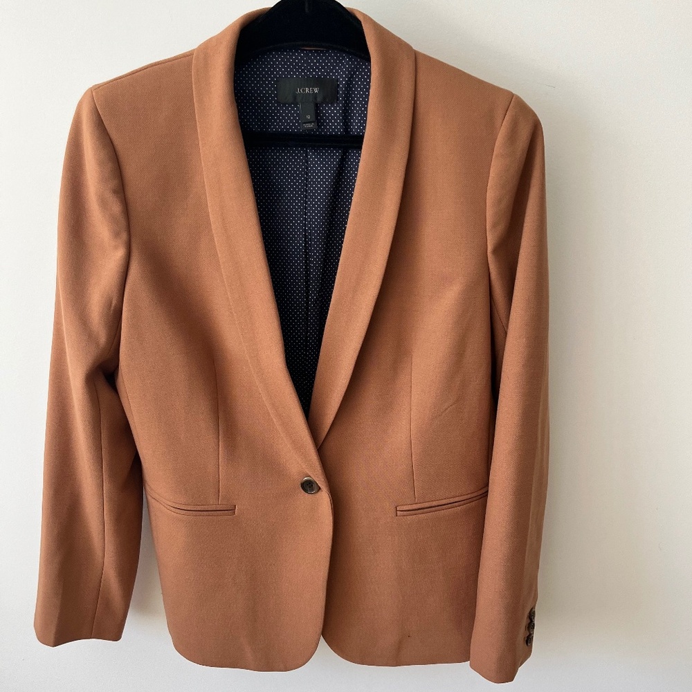 J Crew classic wool blazer with cute pocket inside the jacket.